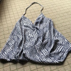Snake skin halter  top